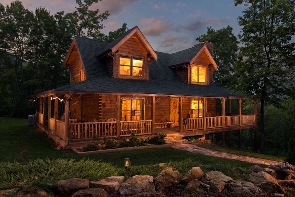 log cabin resorts in va